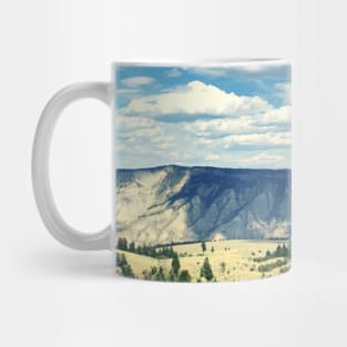 Blue Cloudy Sky with Mountains Mug